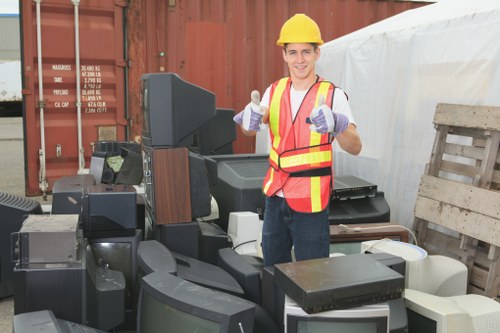 Recycling process in a business setting